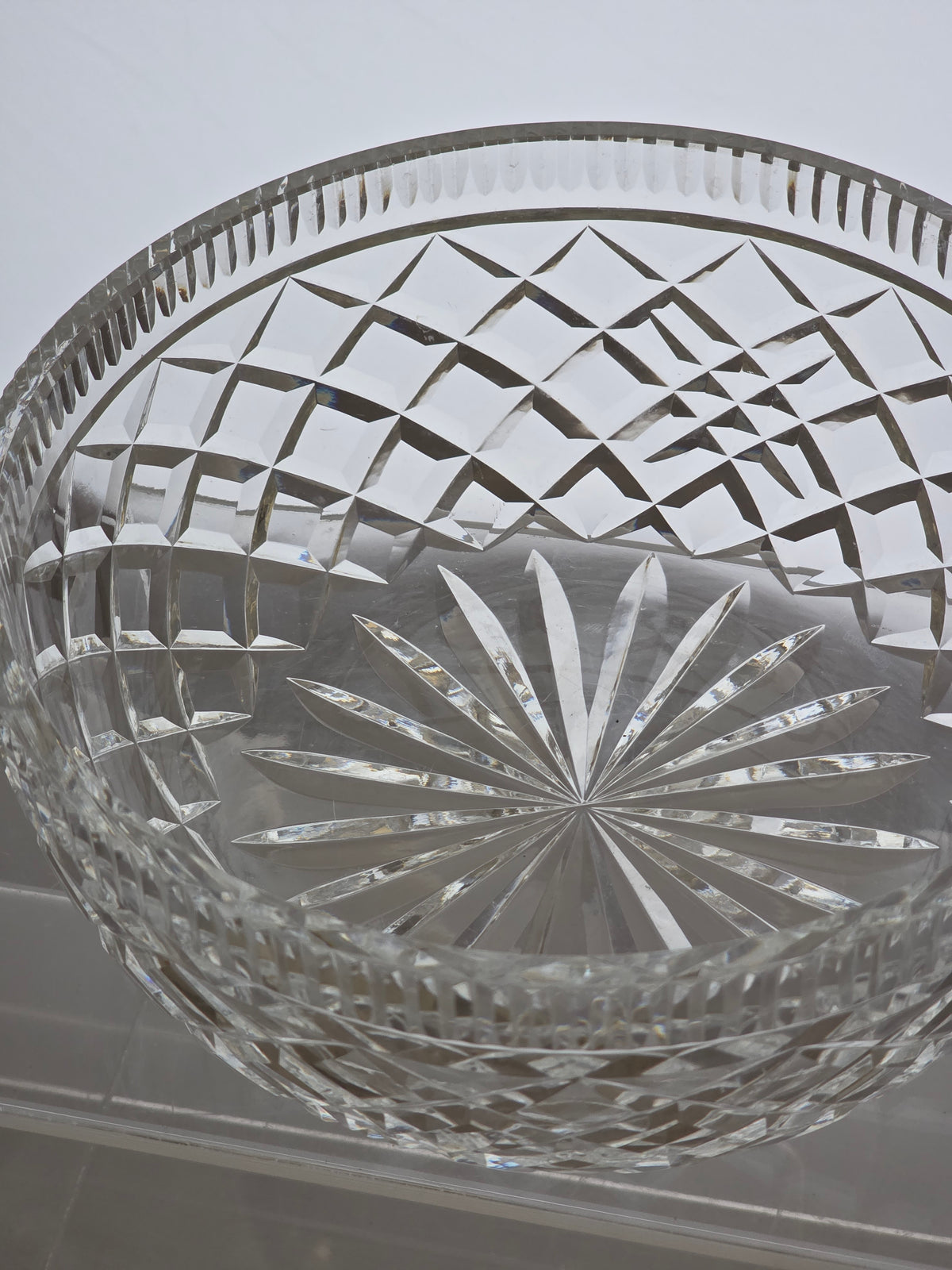 Signed Waterford CRYSTAL bowl extra cuts