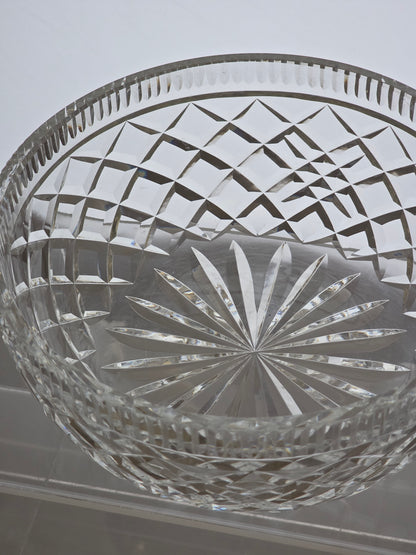 Signed Waterford CRYSTAL bowl extra cuts