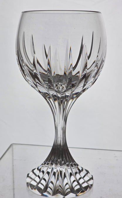 Baccarat Massena wine glasses pair SIGNED