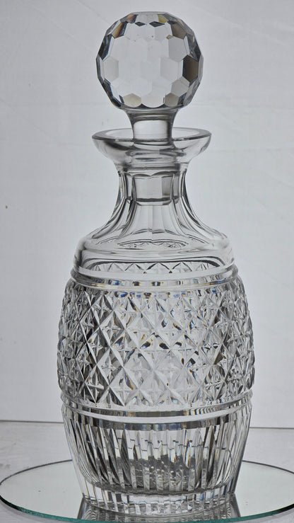 Signed Waterford glass Hand Cut Castletown decanter Irish Crystal