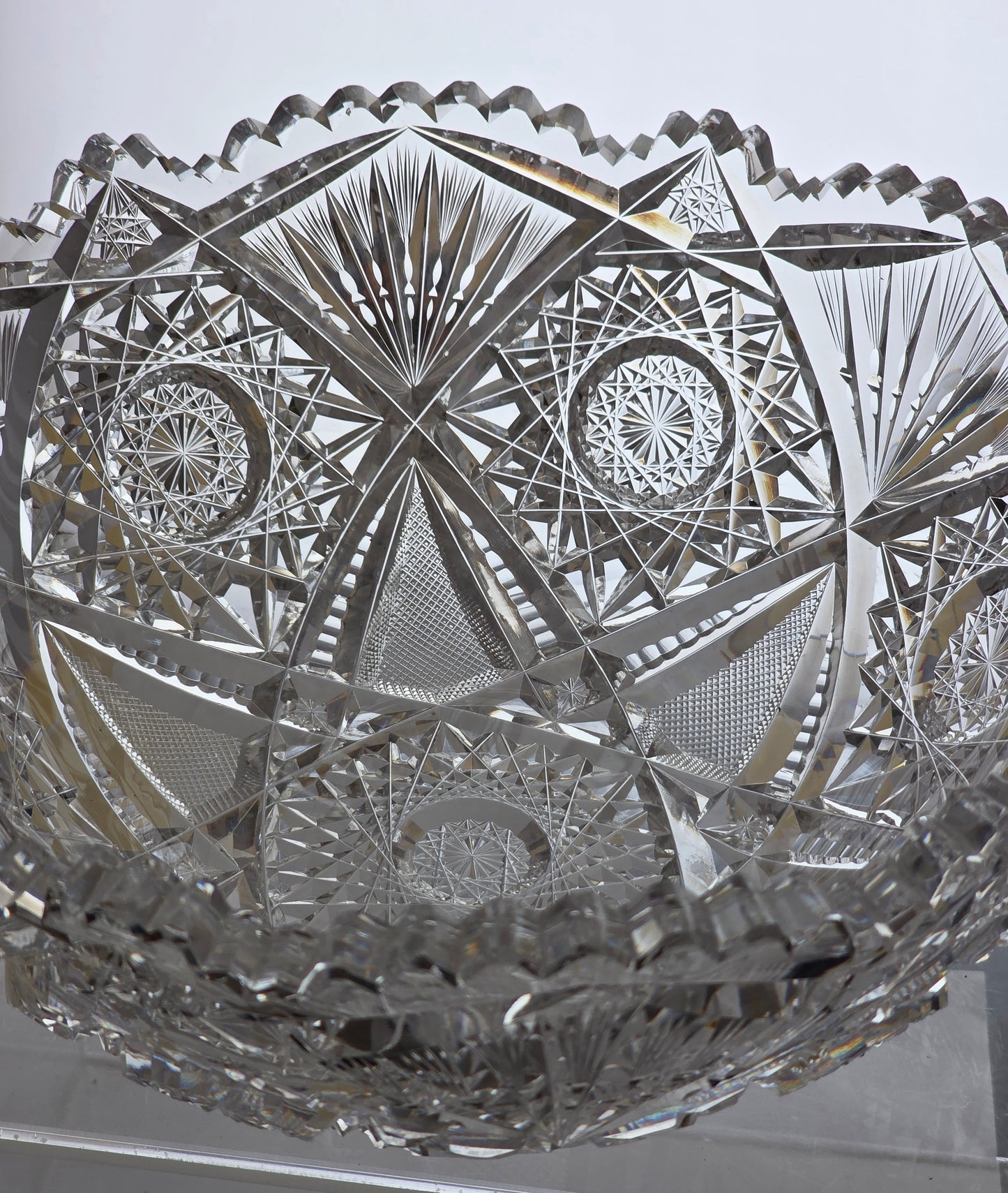 ABP cut glass Blackmere bowl American brilliant period 1886 -1915 PA1