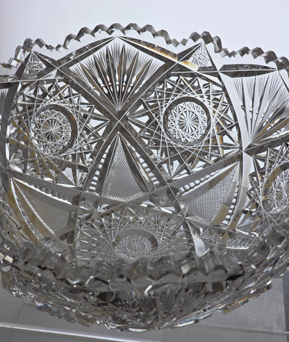 ABP cut glass Blackmere bowl American brilliant period 1886 -1915 PA1