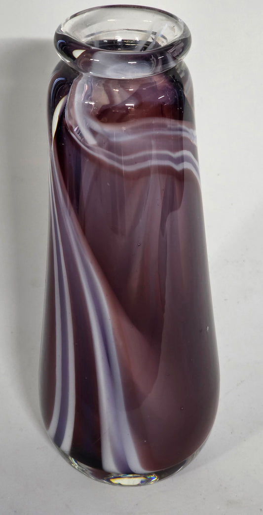 Signed Art Glass hand made vase.
.