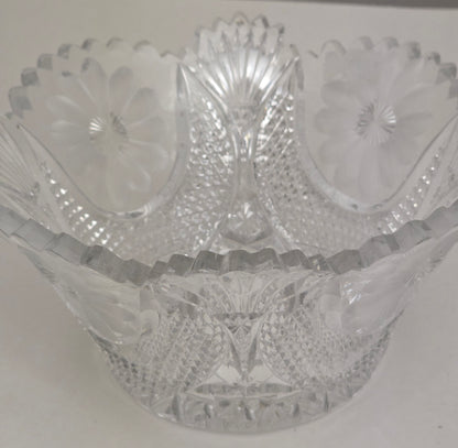 Cut glass bowl American brilliant period