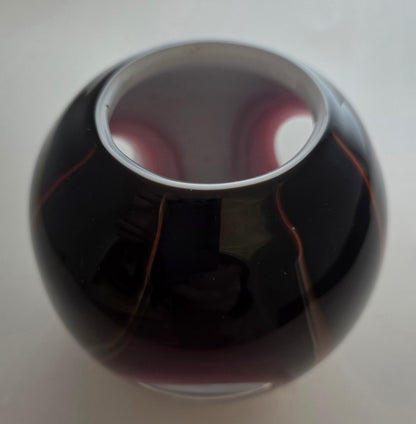 Art glass rose bowl / votive