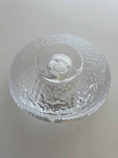 Orrefors Swedish tee light  signed -