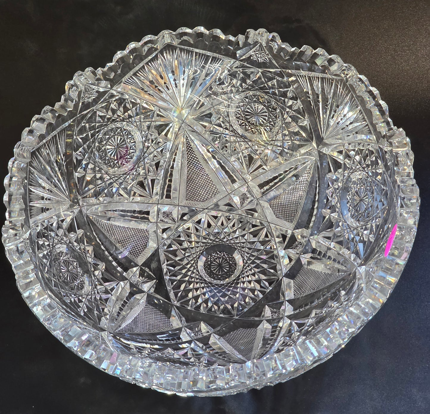 ABP cut glass Blackmere bowl American brilliant period 1886 -1915 PA1
