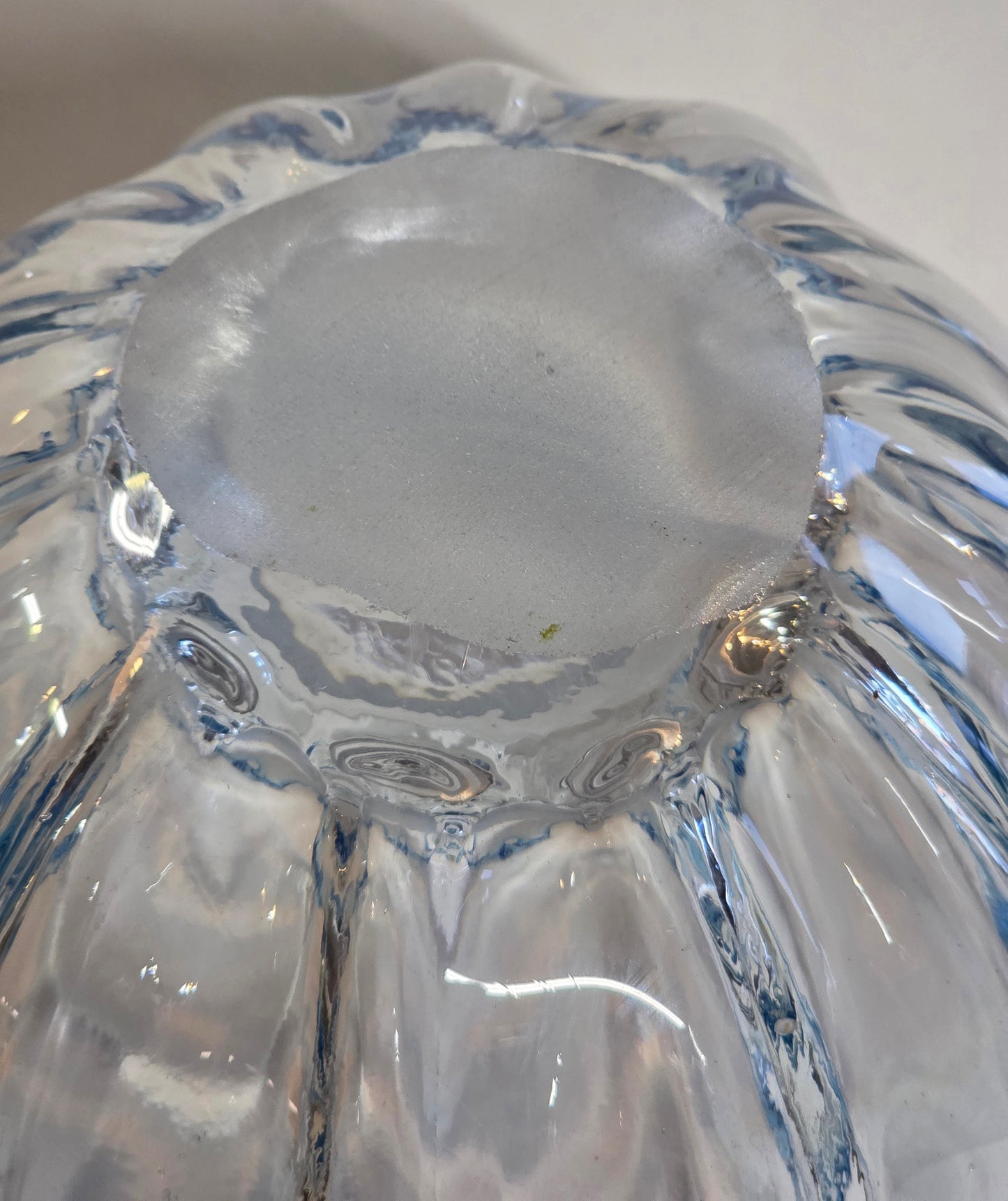 Art glass blue bowl