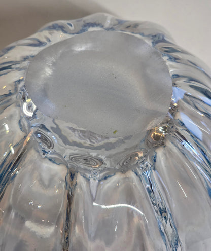 Art glass blue bowl