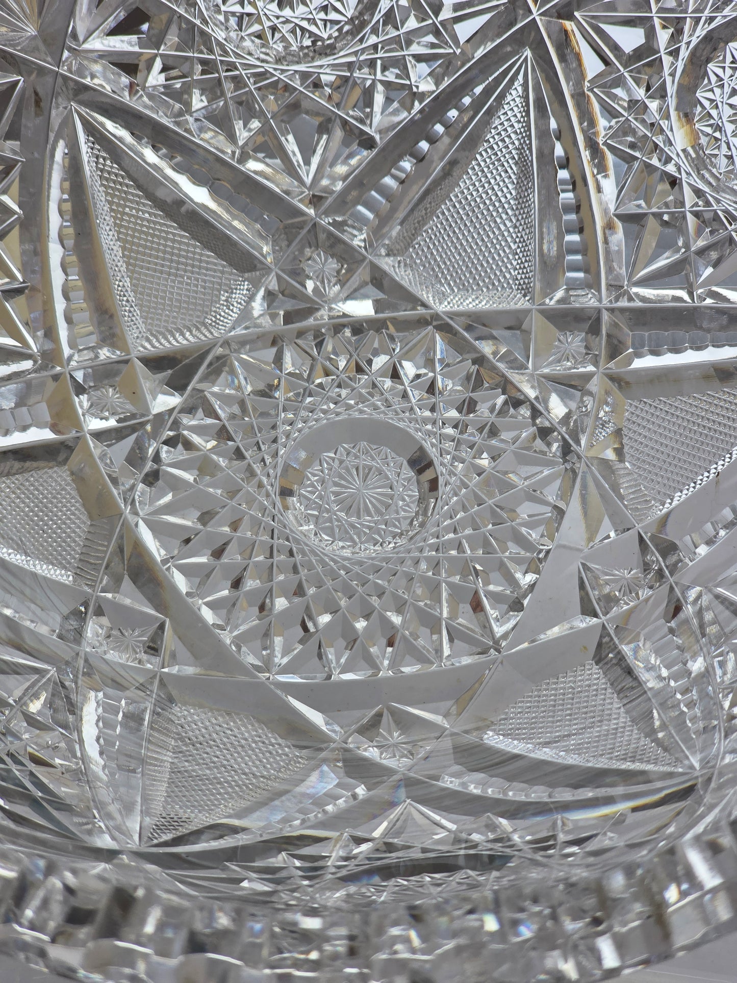 ABP cut glass Blackmere bowl American brilliant period 1886 -1915 PA1