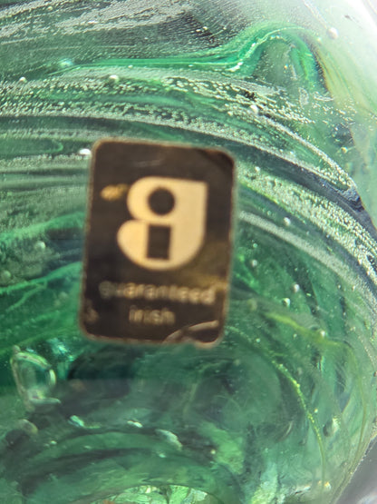 Art glass Kerry Ireland paperweight,