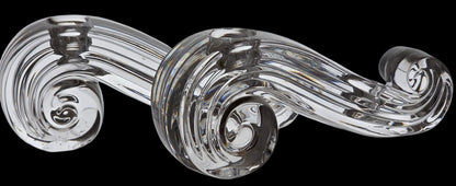 Candle sticks Pair Crystal Scroll lenox
