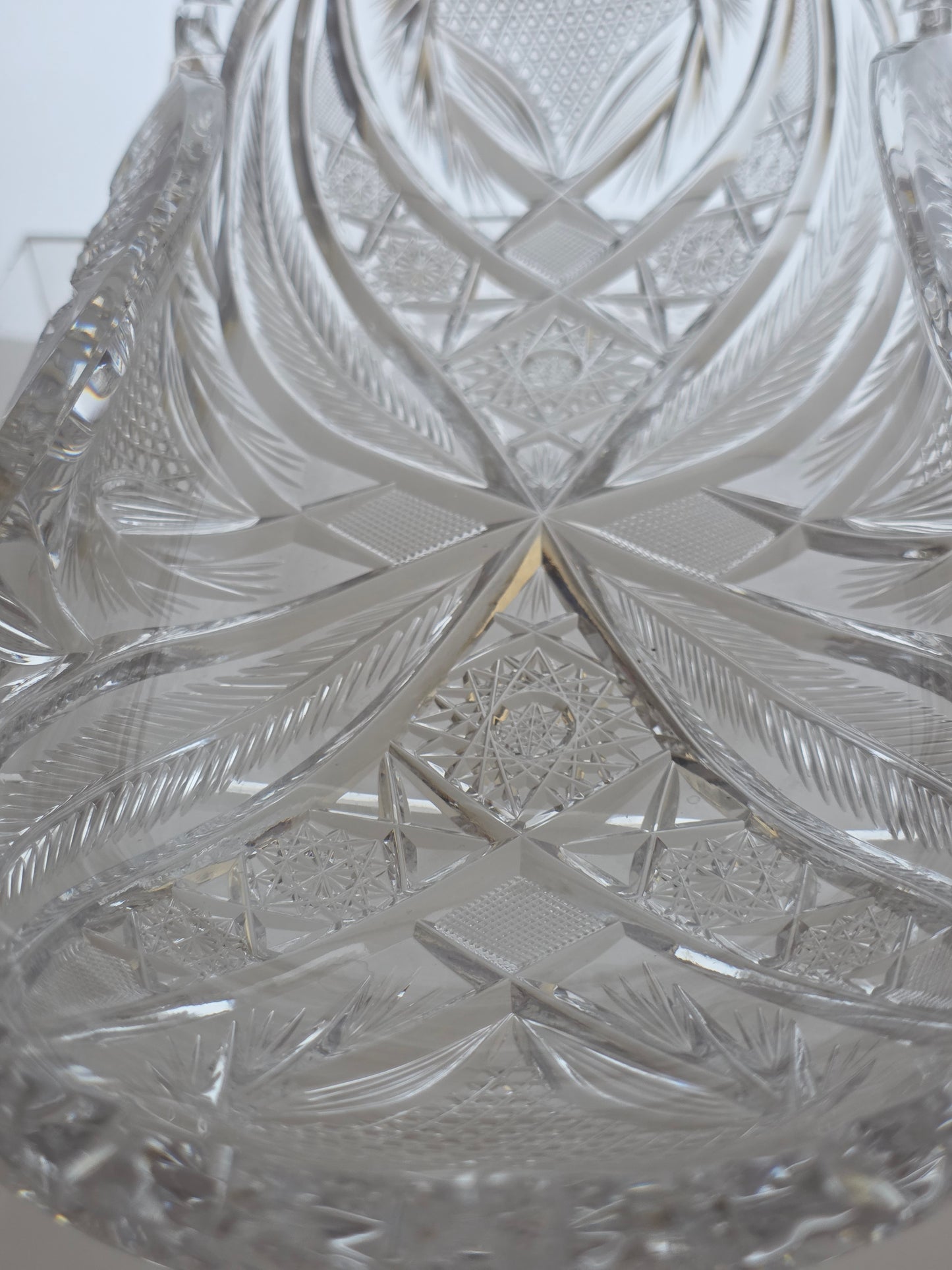 ABP Cut glass rectangular folded bread tray bob56