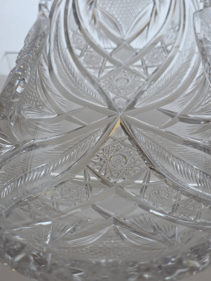 ABP Cut glass rectangular folded bread tray bob56