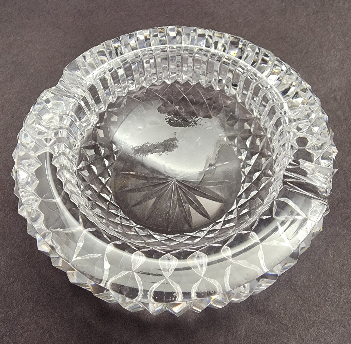 Signed Waterford crystal ashtray