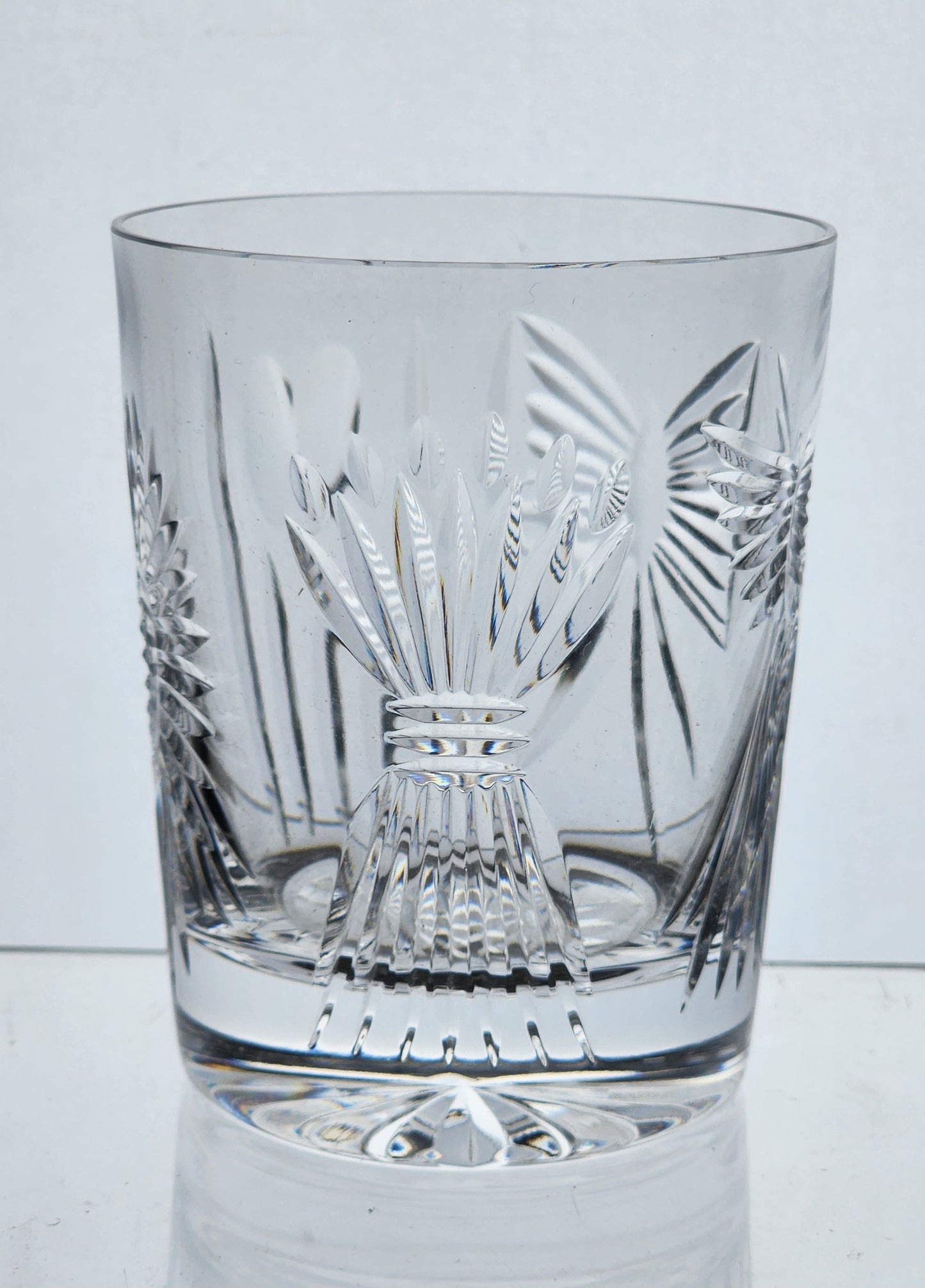 Signed Waterford double on rocks millennium tumbler Crystal 5 patterns