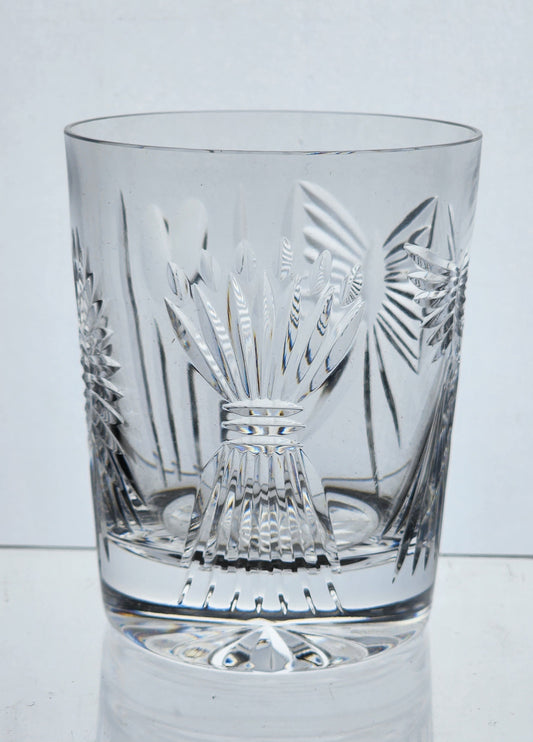 Signed Waterford double on rocks millennium tumbler Crystal 5 patterns