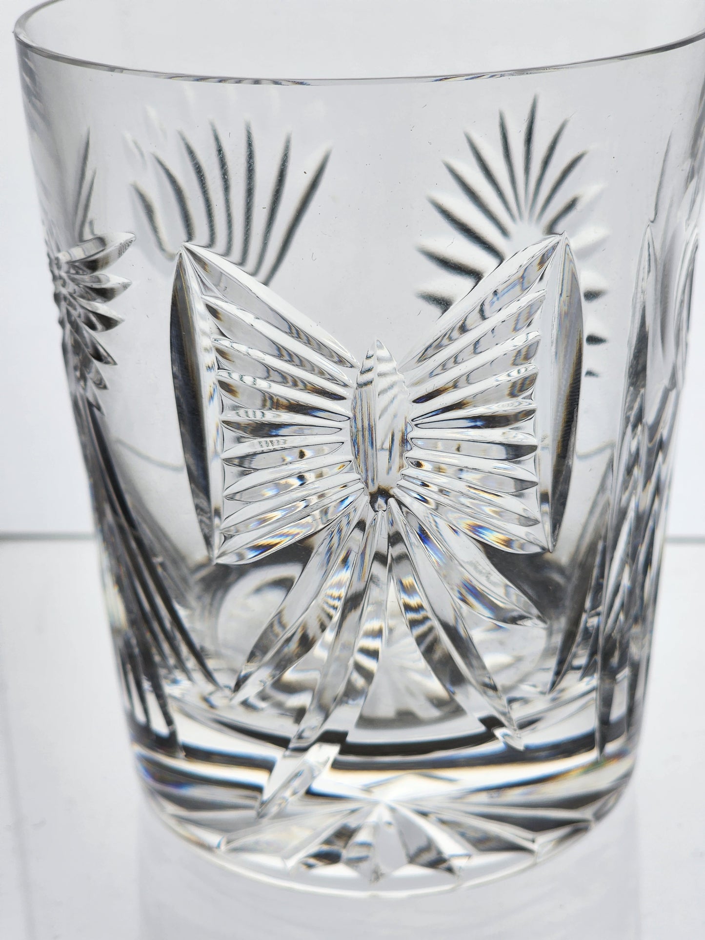 Signed Waterford double on rocks millennium tumbler Crystal 5 patterns