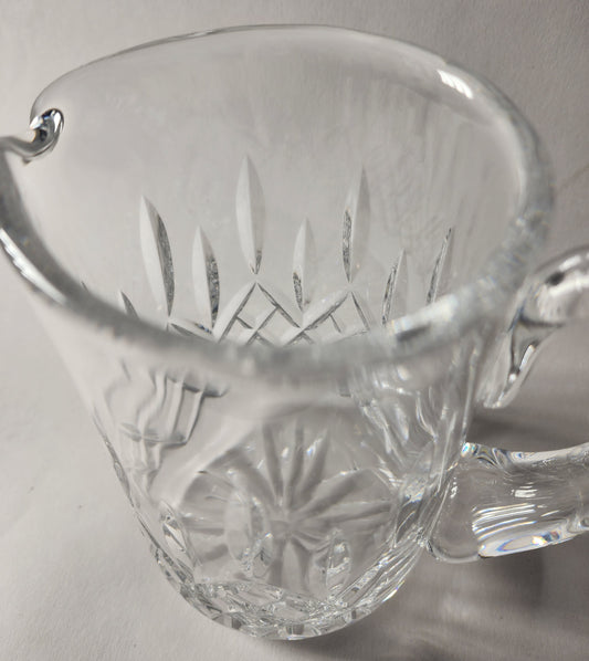 Signed Waterford Hand Cut crystal Lismore pitcher Irish Crystal