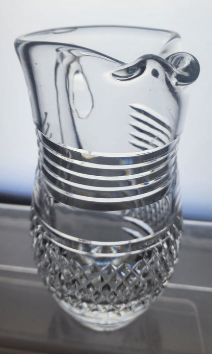 Signed Waterford Hand Cut crystal martini pitcher Irish Crystal