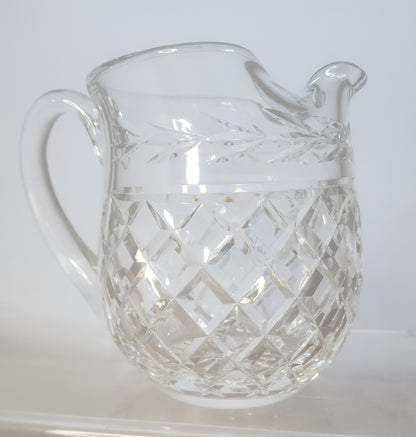 Signed Waterford Hand Cut crystal pitcher Irish Crystal