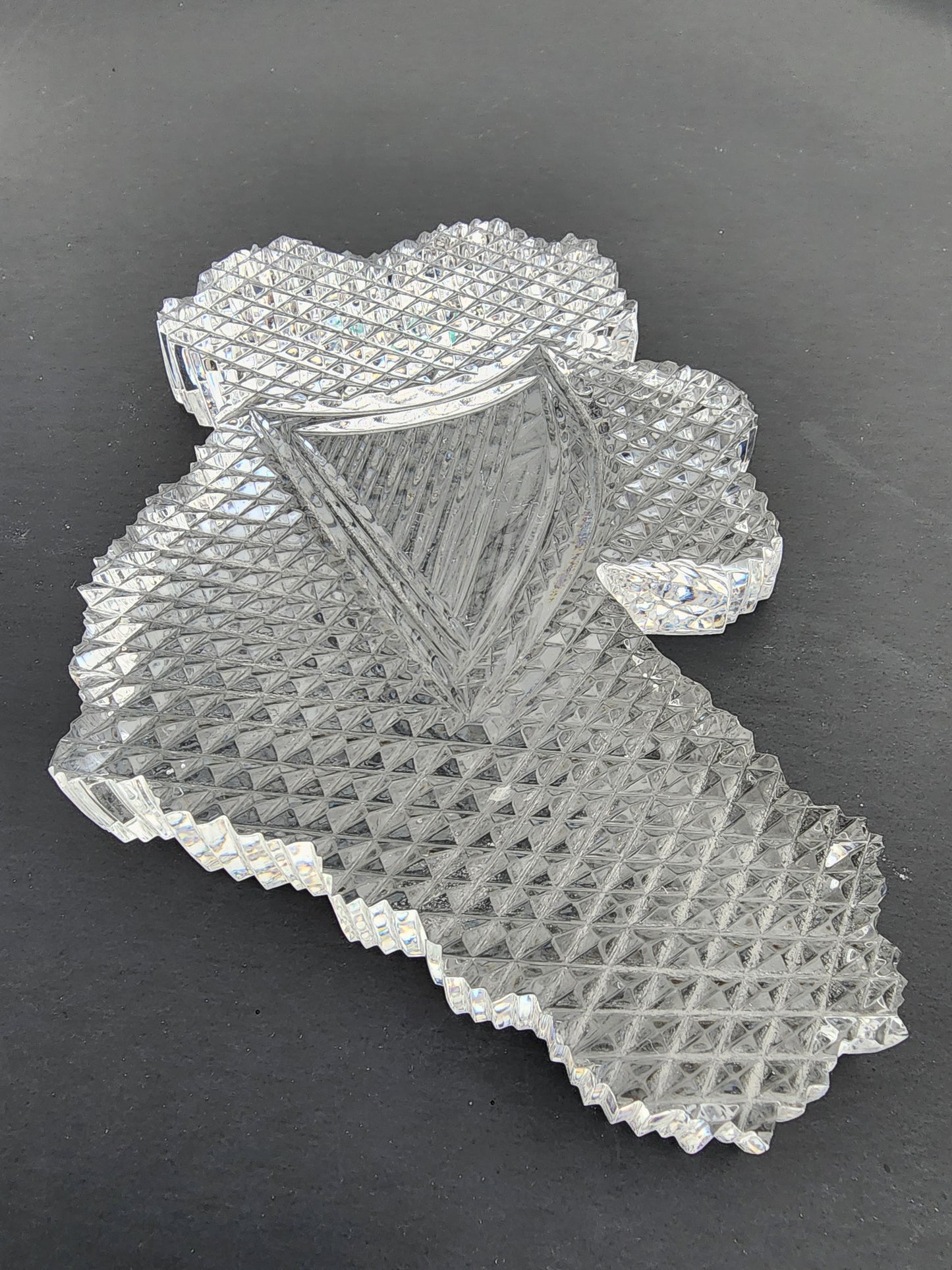 Waterford crystal Ireland shape paperweight
