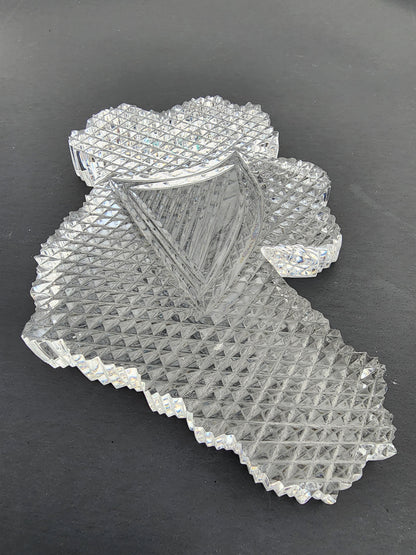 Waterford crystal Ireland shape paperweight