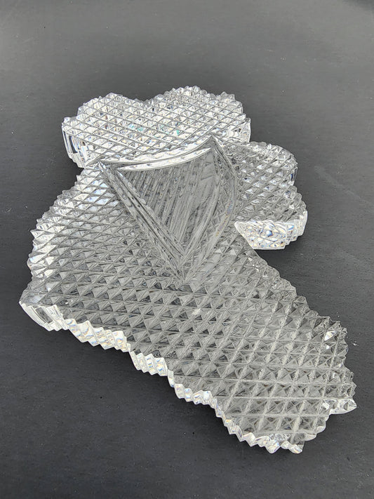 Waterford crystal Ireland shape paperweight