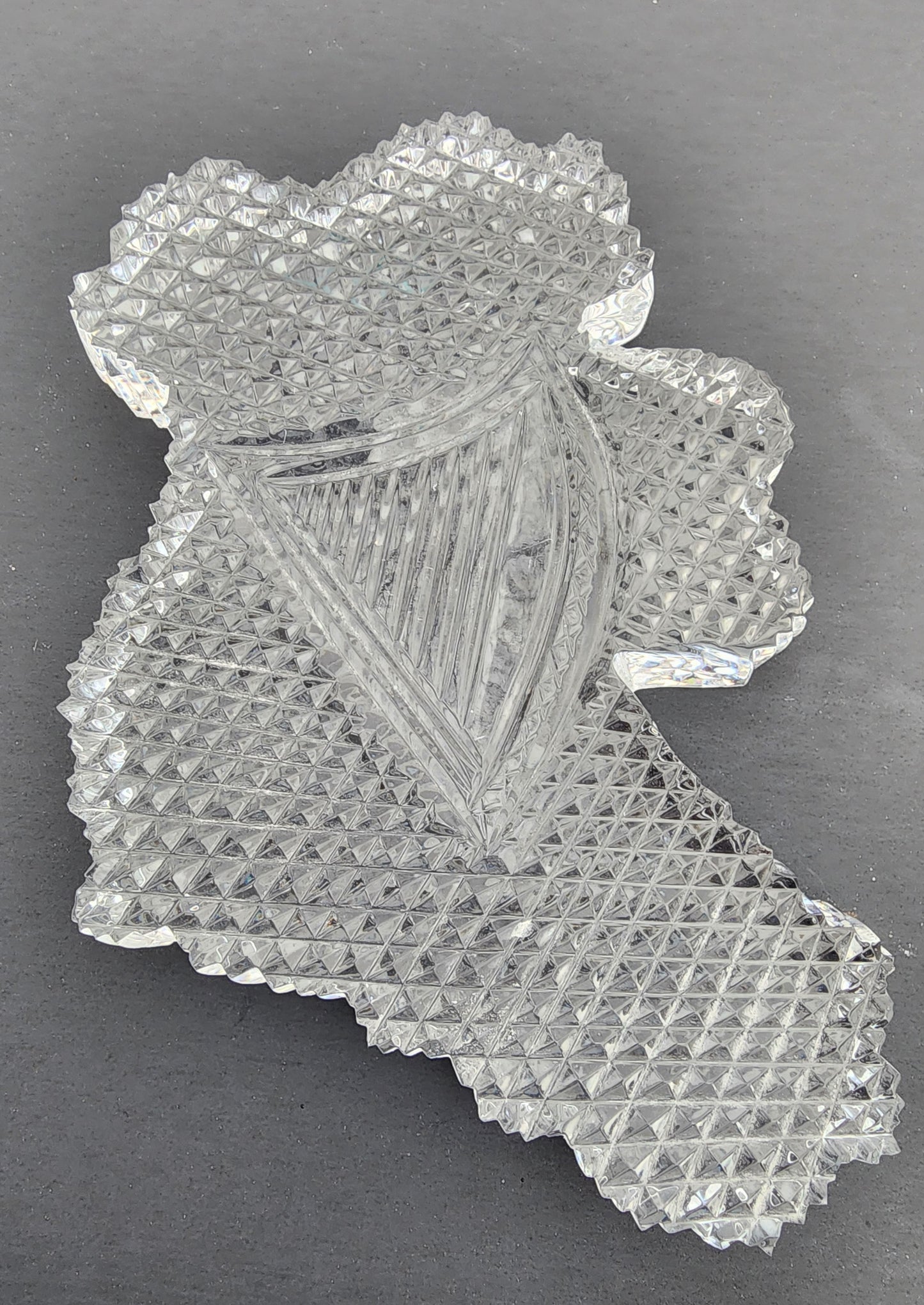 Waterford crystal Ireland shape paperweight