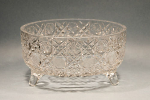 American Brilliant Period Hand Cut Glass Antique Ferner in Harvard Pattern - O'Rourke crystal awards & gifts abp cut glass
