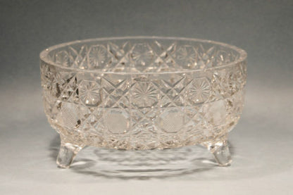 American Brilliant Period Hand Cut Glass Antique Ferner in Harvard Pattern - O'Rourke crystal awards & gifts abp cut glass