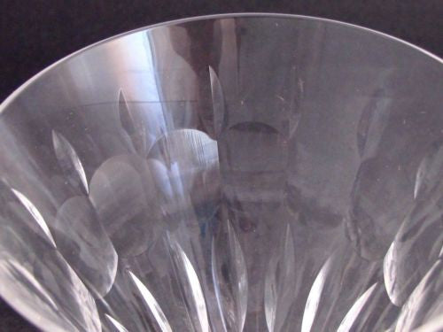 Cut Glass Signed Tiiffin water goblet - O'Rourke crystal awards & gifts abp cut glass