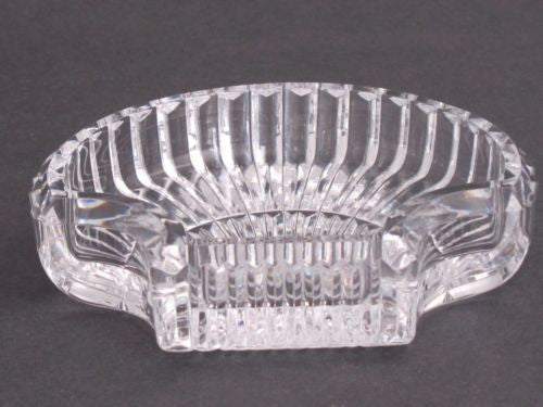 Signed Waterford cut  glass Hand Cut dish / tray shell - O'Rourke crystal awards & gifts abp cut glass