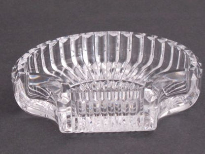 Signed Waterford cut  glass Hand Cut dish / tray shell - O'Rourke crystal awards & gifts abp cut glass