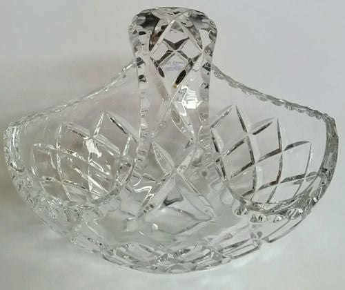 Hand cut crystal basket - O'Rourke crystal awards & gifts abp cut glass