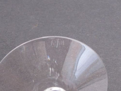 Cut Glass Signed Tiiffin water goblet - O'Rourke crystal awards & gifts abp cut glass