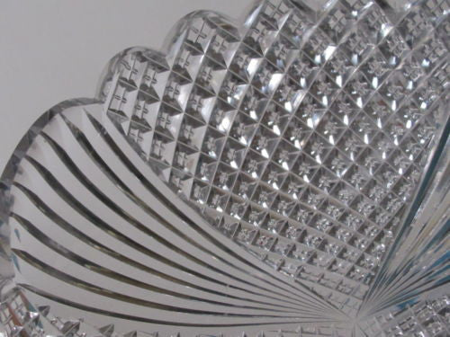 Antique Cut Glass dish from the American Brilliant period, ABP - O'Rourke crystal awards & gifts abp cut glass
