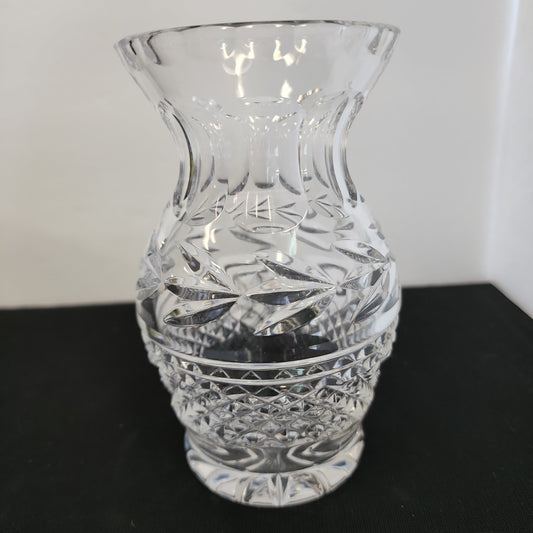 Galway crystal Signed glass vase