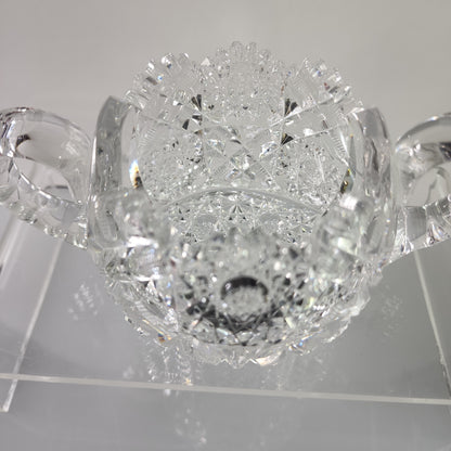 Sugar and creamer Hunt Royal American Brilliant Period Cut Glass