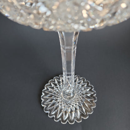 American Brilliant Period Cut Glass compote,  Antique