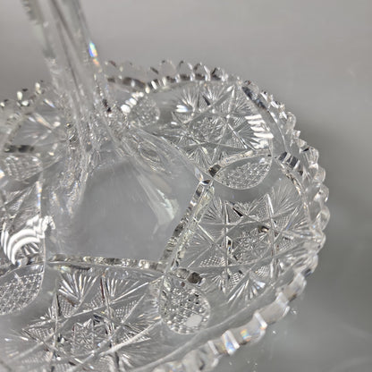 ABP  American Brilliant Period hand Cut Glass stick dish