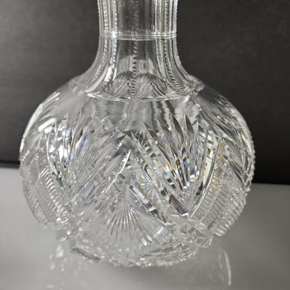 ABP Carafe American Brilliant Period hand Cut Glass Dorflinger