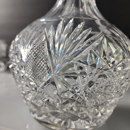 Carafe American Brilliant Period hand Cut Glass