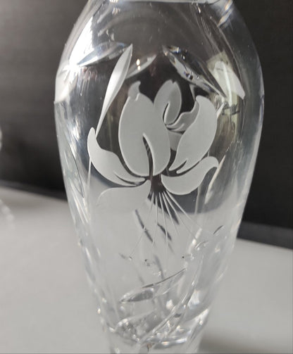 Lenox Cut glass Crystal vase  Signed