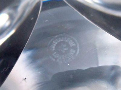 cut Glass hand made made  paperweight signed Cristallerie Lorraine france 1968 - O'Rourke crystal awards & gifts abp cut glass