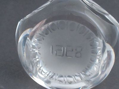 cut Glass hand made made  paperweight signed Cristallerie Lorraine france 1968 - O'Rourke crystal awards & gifts abp cut glass