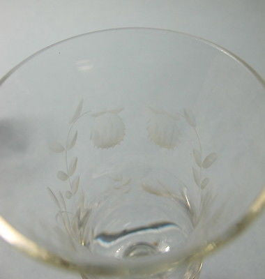 wheel cut  etched liquer glass Hand cut - O'Rourke crystal awards & gifts abp cut glass
