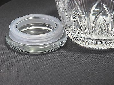 Cut glass Crystal candy jar Saratoga  Made in USA Mt Pleasant PA - O'Rourke crystal awards & gifts abp cut glass