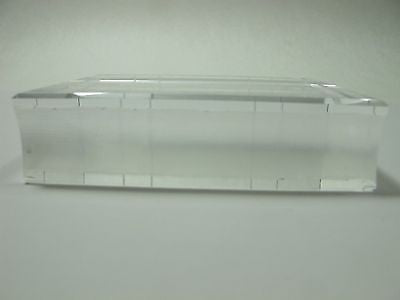 Hand Cut Glass book paperweight, hand cut crystal - O'Rourke crystal awards & gifts abp cut glass