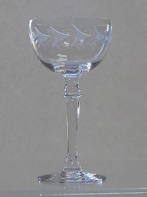 antique crystal wine glass patterns 4 Fostoria Tall champagne glass Holly pattern Hand cut Crystal – ORourke  Glass and Gifts